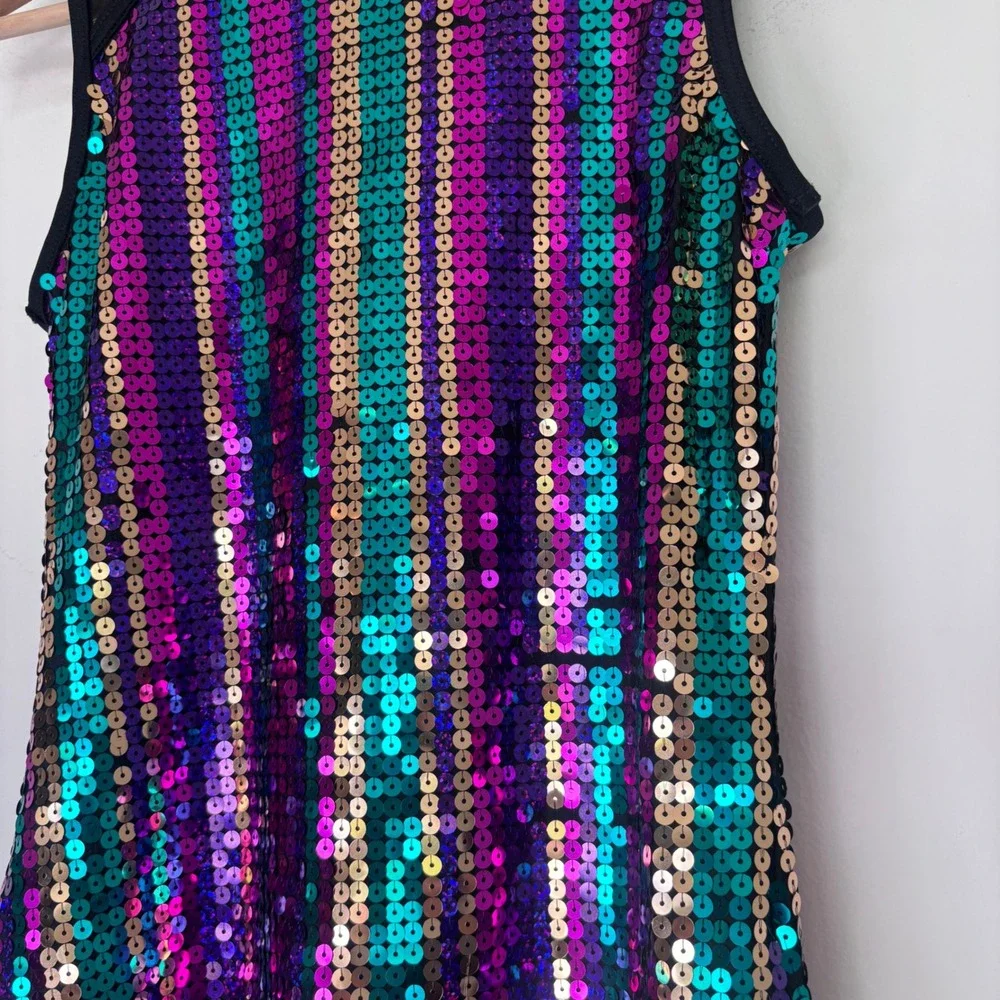Weissman Girls colorful Sequin Dance Costume Mesh Activewear SIZE SA